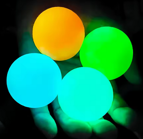 צעצוע קופצני זוהר בחושך